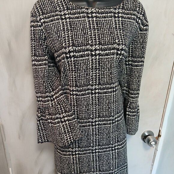 Banana Republic Black and White Plaid Dress - Picture 1 of 13